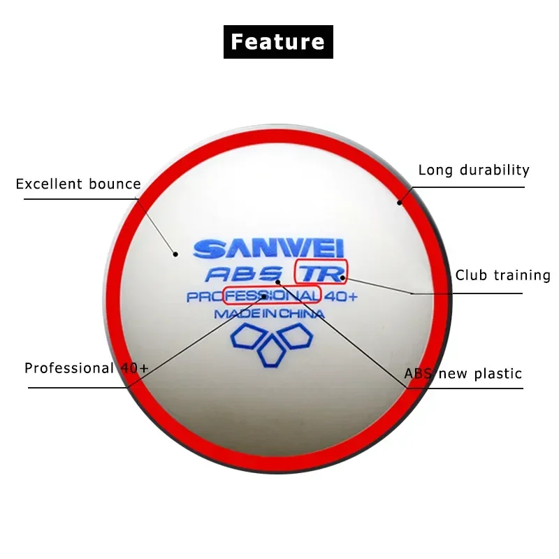 SANWEI-ABS TR Pelotas de tenis - Table Tennis Olympics reseña y precio