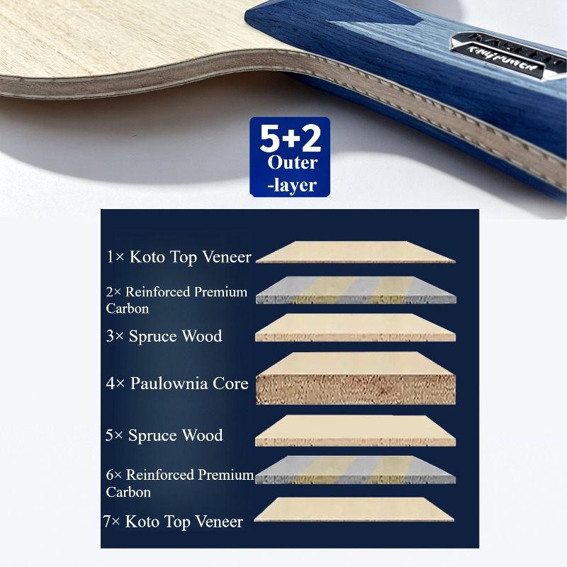 KASEED KING POWER S211 Pala de - Table Tennis Blades reseña y precio