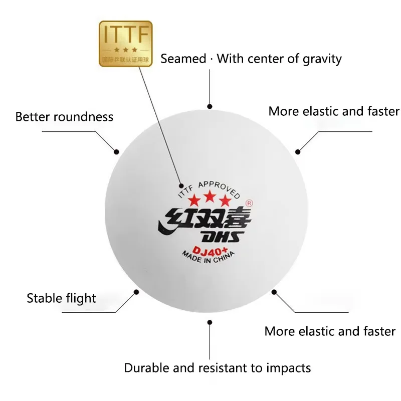 Nuevo DHS DJ40 + pelotas de te - Table Tennis Olympics reseña y precio
